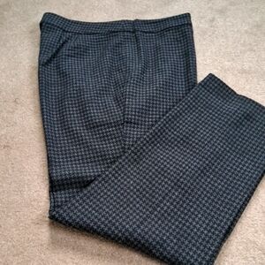 Talbots Fully Lined Dress Pants 12P Houndtooth Pattern
